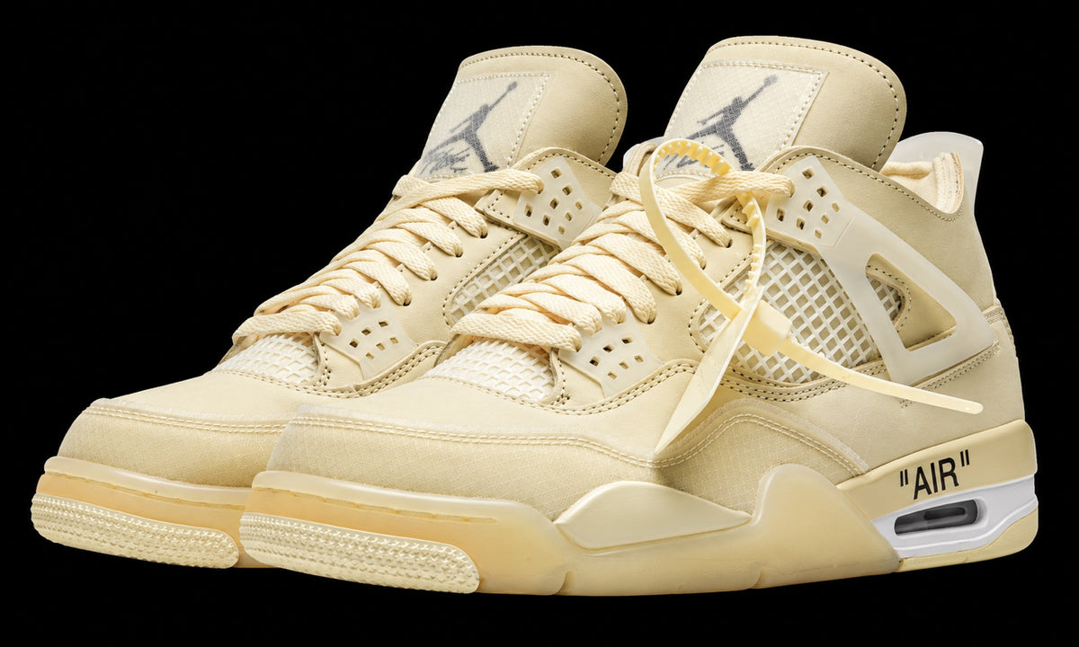 Cream high-top sneaker
